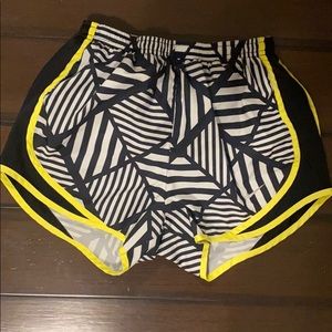 Black and white nike shorts